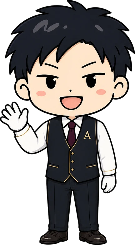 高級コンシェルジュ・男性のキャラクター